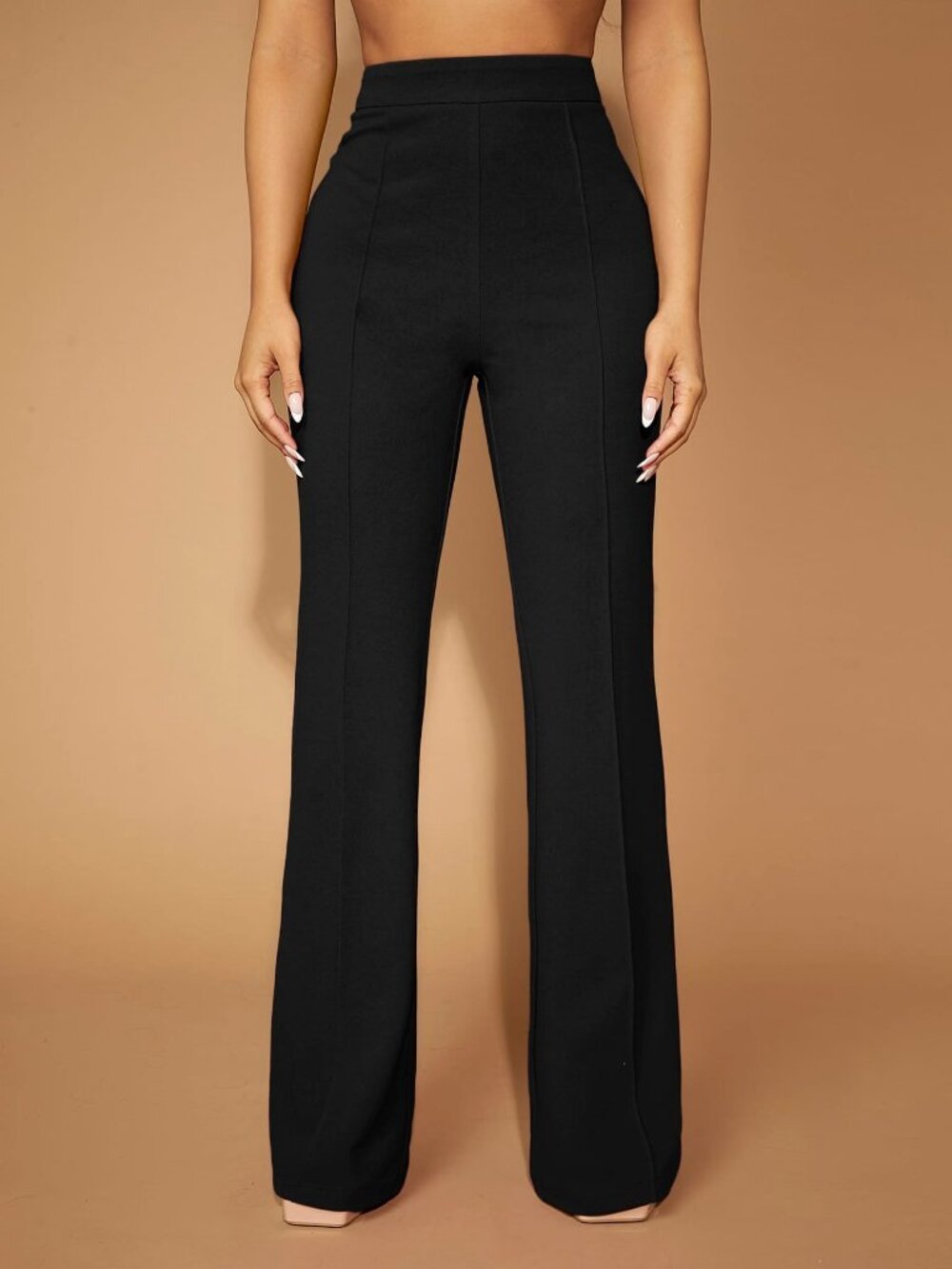 Black Elegant Women's Pants